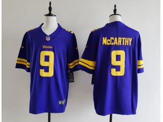 Minnesota Vikings #9 J.J. McCarthy Color Rush Limited Jersey Purple