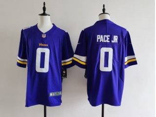 Minnesota Vikings #0 Ivan Pace Jr Vapor Limited Jersey Purple
