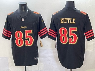San Francisco 49ers #85 George Kittle Rivalry Vapor F.U.S.E. Limited Jersey Black