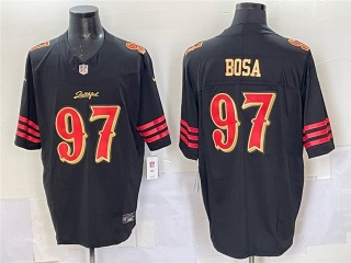 San Francisco 49ers #97 Nick Bosa Rivalry Vapor F.U.S.E. Limited Jersey Black