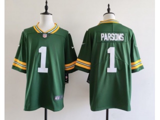 Green Bay Packers #1 Micah Parsons Limited Jersey Green