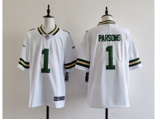 Green Bay Packers #1 Micah Parsons Limited Jersey White