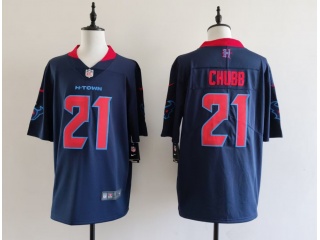Houston Texans #21 Nick Chubb 2nd Legend Limited Jersey Navy Blue