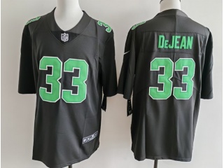 Philadelphia Eagles #33 Cooper DeJean Fashion Vapor Limited Jersey Black/Green