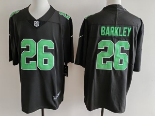 Philadelphia Eagles #26 Saquon Barkley Fashion Vapor Limited Jersey Black/Green