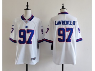 New York Giants #97 Dexter Lawrence II Color Rush Limited Jersey White