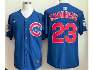 Nike Chicago Cubs #23 Ryne Sandberg Limited Jersey Blue