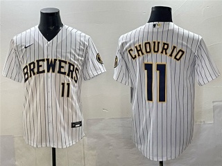 Milwaukee Brewers #11 Jackson Chourio Limited Jersey White
