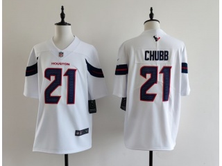 Houston Texans #21 Nick Chubb Vapor F.U.S.E Limited Jersey White