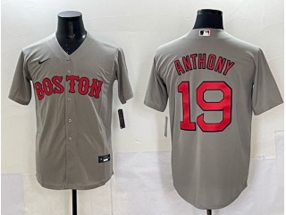 Boston Red Sox #19 Roman Anthony Cool Base Jersey Grey