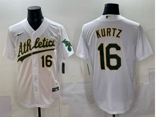 Oakland Athletics #16 Nick Kurtz Players Limited Jersey White