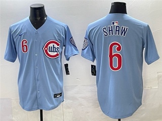 Chicago Cubs #6 Matt Shaw City Connect Players Limited Jersey Baby Blue