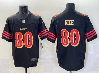 San Francisco 49ers #80 Jerry Rice Rivalry Vapor F.U.S.E. Limited Jersey Black