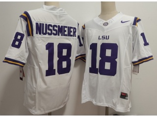 LSU Tigers #18 Garrett Nussmeier F.U.S.E Limited Jersey White