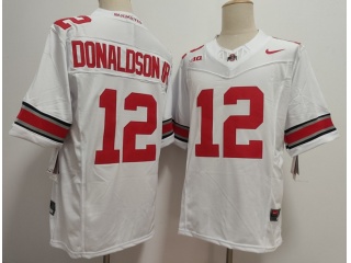 Ohio State Buckeyes #12 CJ Donaldson JR. F.U.S.E Limited Jersey White