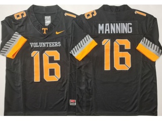 Tennessee Volunteers #16 Peyton Manning 2025 ‘Smokey Grey Series’ Vapor F.U.S.E Limited Jersey Black