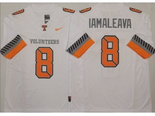Tennessee Volunteers #8 Nico Iamaleava 2025 ‘Smokey Grey Series’ Vapor F.U.S.E Limited Jersey White