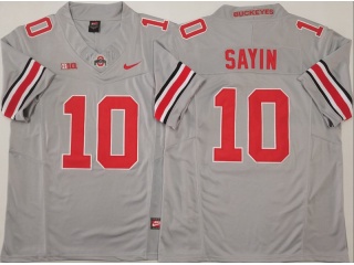 Ohio State Buckeyes #10 Julian Sayin F.U.S.E Limited Jersey Grey
