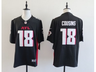 Atlanta Falcons #18 Kirk Cousins ATL Limited Jersey Black