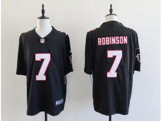 Atlanta Falcons #7 Bijan Robinson Throwback Limited Jersey Black