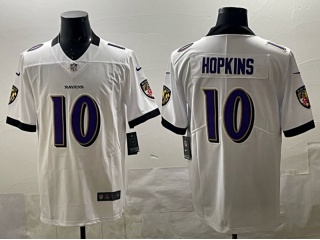 Baltimore Ravens #10 DeAndre Hopkins Vapor Limited Jersey White