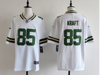 Green Bay Packers #85 Tucker Kraft Vapor Limited Jersey White