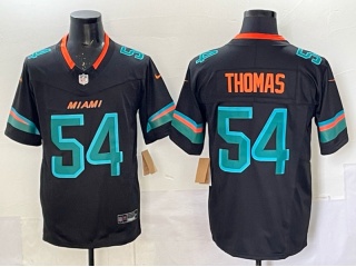 Miami Dolphins #54 Zach Thomas Rivalry Vapor F.U.S.E. Limited Jersey Black