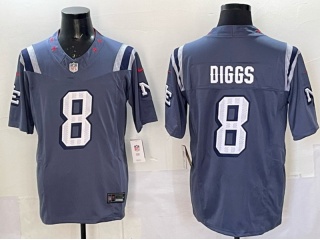 New England Patriots #8 Stefon Diggs Rivalries Limited Jersey Navy