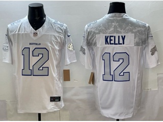Buffalo Bills #12 Jim Kelly Rivalries Vapor F.U.S.E. Limited Jersey White
