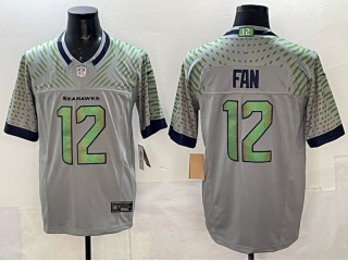 Seattle Seahawks #12 Fan Rivalries Vapor F.U.S.E. Limited Jersey Gray