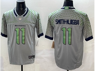 Seattle Seahawks #11 Jaxon Smith-Njigba Vapor F.U.S.E. Limited Jersey Gray
