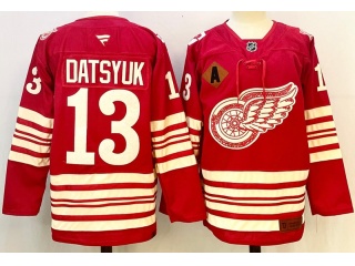 Fanatics Detroit Red Wings #13 Pavel Datsyuk Centennial Premium Jersey Red