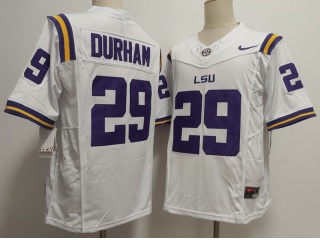 LSU Tigers #29 Caden Durham F.U.S.E Limited Jersey White