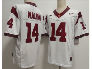 USC Trojans #14 Jayden Maiava F.U.S.E Limited Jersey White