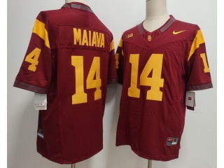 USC Trojans #14 Jayden Maiava F.U.S.E Limited Jersey Red