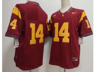 USC Trojans #14 F.U.S.E Limited Jersey Red