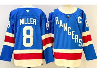 Fanatics New York Rangers #8 J.T. Miller 2025 Centennial Jersey Blue