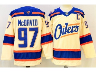 Fanatics Edmonton Oilers #97 Connor McDavid Jersey Cream