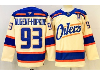 Fanatics Edmonton Oilers #93 Ryan Nugent-Hopkins Jersey Cream