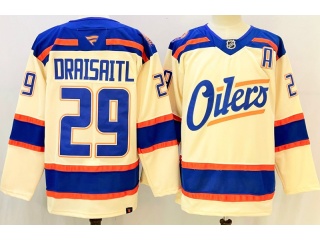 Fanatics Edmonton Oilers #29 Leon Draisaitl Jersey Cream