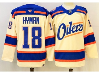 Fanatics Edmonton Oilers #18 Zach Hyman Jersey Cream