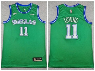 Dallas Mavericks #11 Kyrie Irving Classic Jersey Green