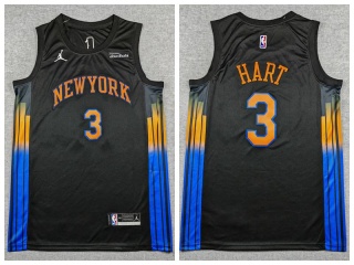 New York Knicks #3 Josh Hart 2025-26 City Jersey Black