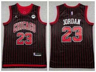 Chicago Bulls #23 Michael Jordan 2025 Statemen Jersey Black Pinstripes