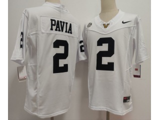Vanderbilt University #2 Diego Pavia F.U.S.E Limited Jersey White