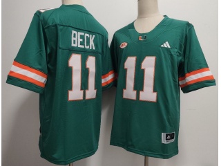 Miami Hurricanes #11 Carson Beck F.U.S.E Limited Jersey Green