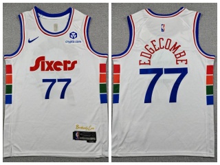 Philadelphia 76ers #77 V. J. Edgecombe 2024-25 City Jersey White
