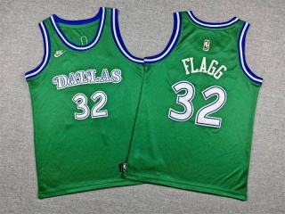 Youth Dallas Mavericks #32 Cooper Flagg Classic Jersey Green
