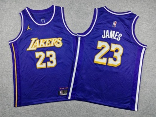 Youth Los Angeles Lakers #23 LeBron James 2025 Statement Jersey Purple
