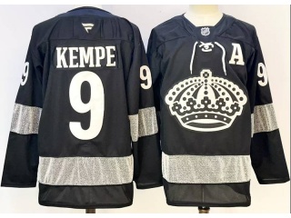 Fanatics Los Angeles Kings #9 Adrian Kempe Alternate Breakaway Jersey Black